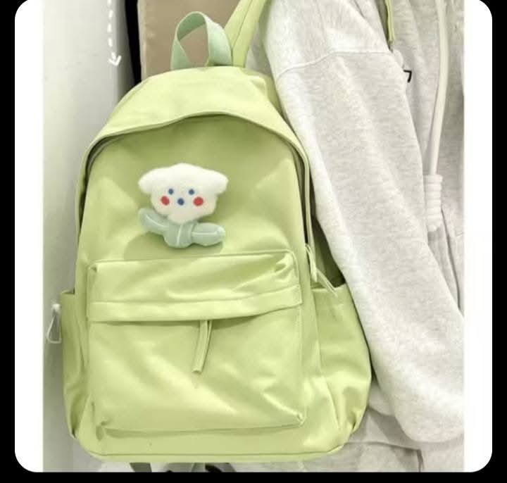 Cute Teddy Patch Backpack