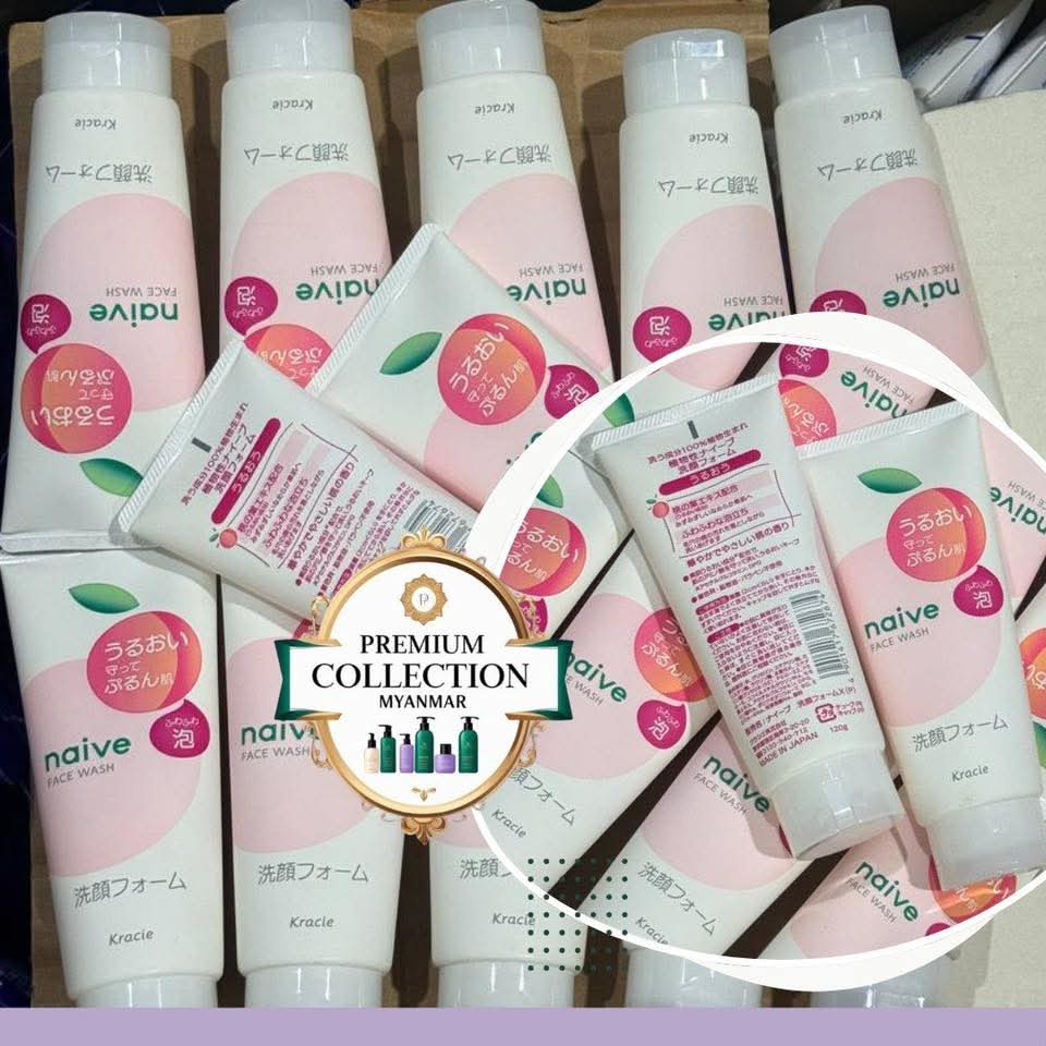 Kracie Naive Peach Foam Face Wash 130g
