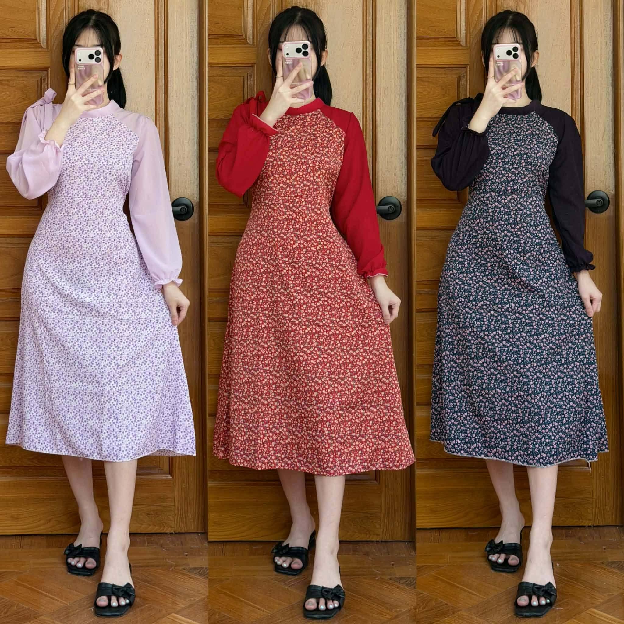 Beautiful Long Sleeve Cotton Dress – Super Comfortable & Elegant!
