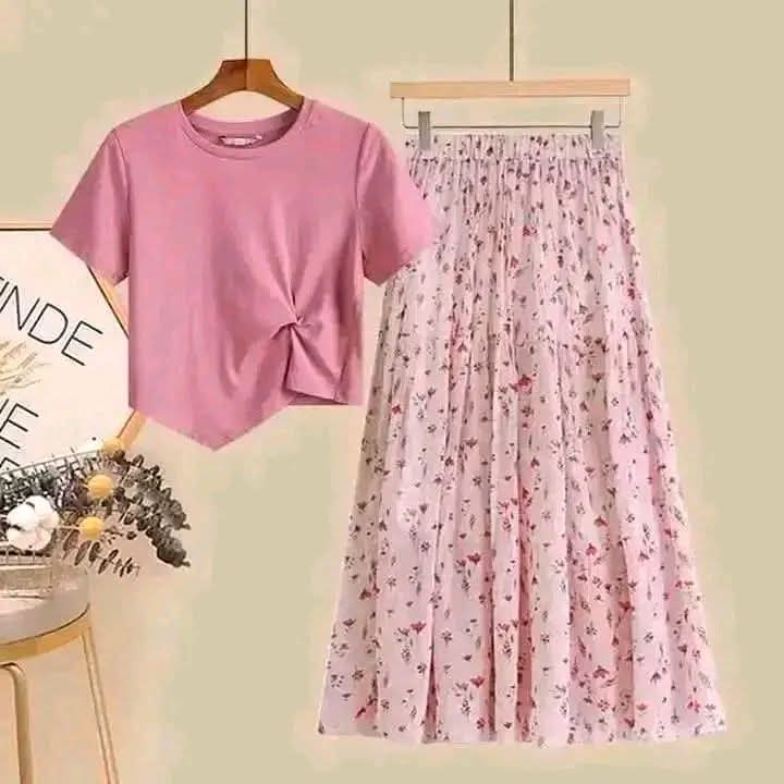 Mint Floral Two-Piece Set