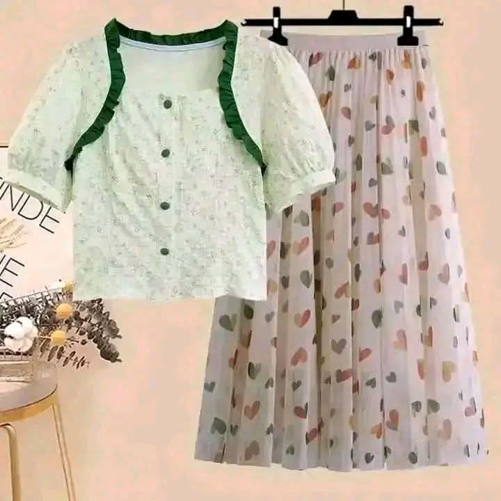 Sweet Heart Two-Piece Fashion Set